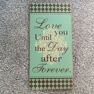 *NWT* Love You Decorative Wall Sign
